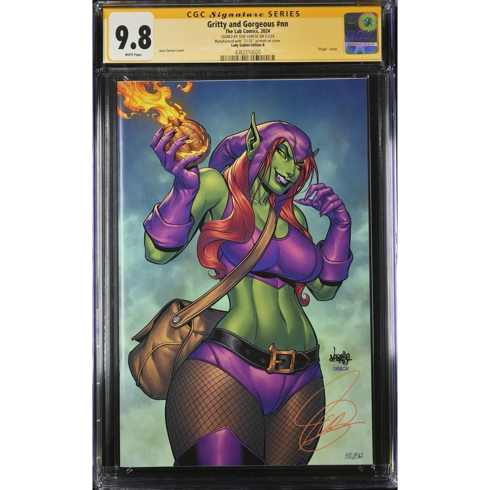 Lab Comics Gritty & Gorgeous CGC 9.8 (2024) Lady Goblin SS by Jose Varese 16/25