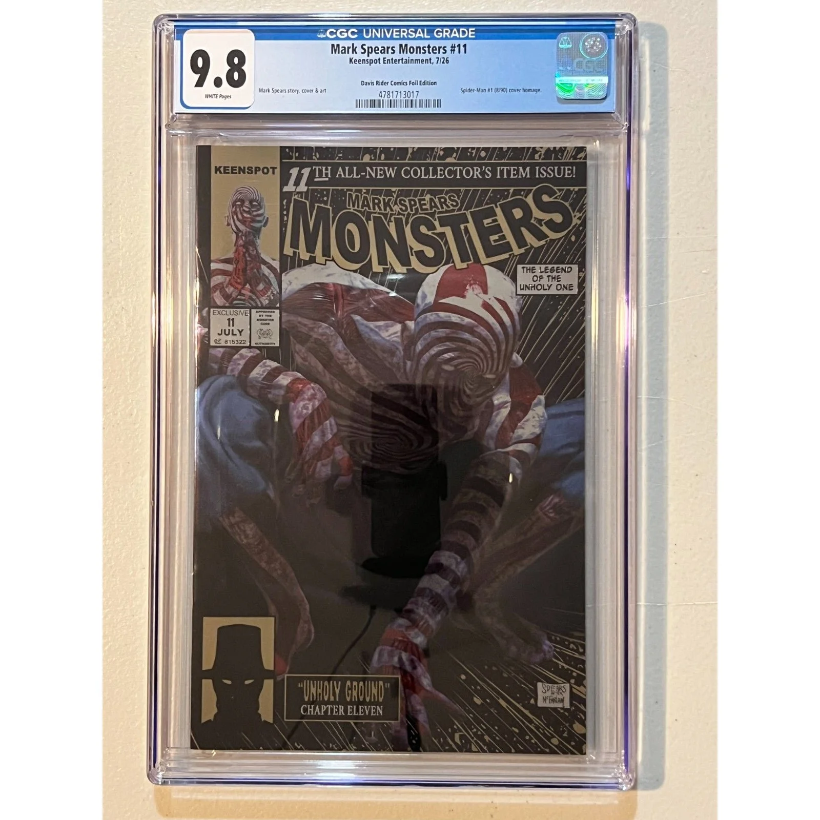 Keenspot Mark Spears Monsters #11 CGC 9.8 (2026) SDCC GOLD FOIL! 1 of only 50!