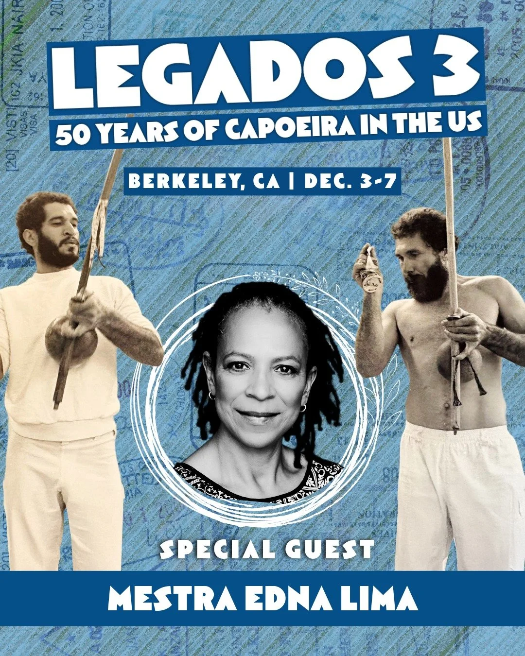 Mestre Acordeon and the Capoeira Arts Foundation (CAF) are honored to host Mestre Jelon and celebrate 50 years of capoeira in the United States. Join us for 5 days of learning with local and international guests.

#Capoeira #legados3 #Capoeira50Years