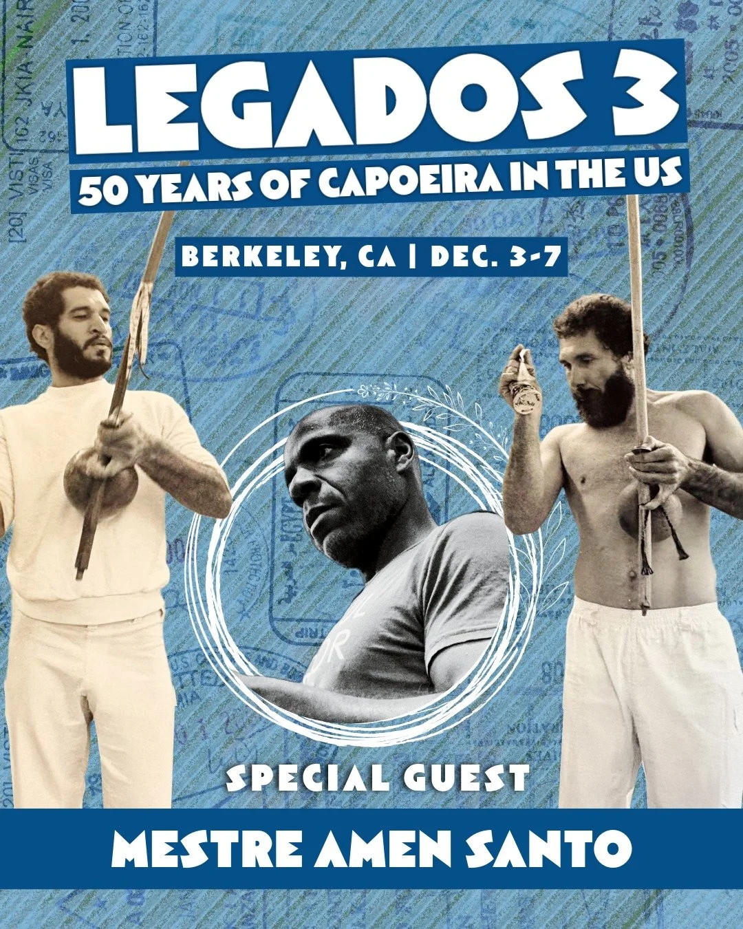 Mestre Acordeon and the Capoeira Arts Foundation (CAF) are honored to host Mestre Jelon and celebrate 50 years of capoeira in the United States. Join us for 5 days of learning with local and international guests.

#Capoeira #legados3 #Capoeira50Years