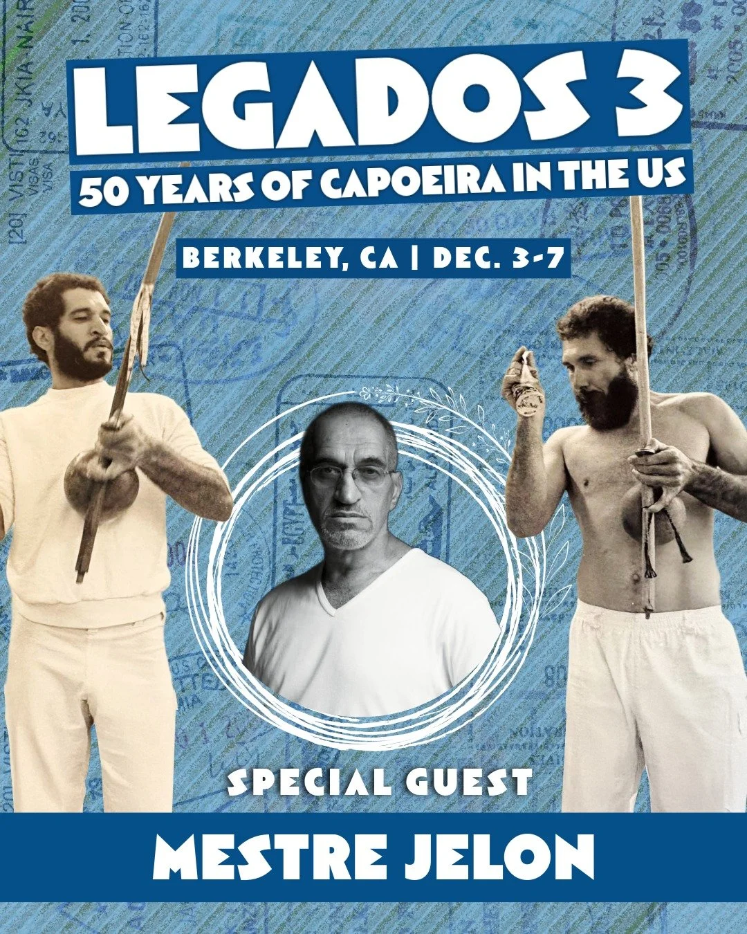 Mestre Acordeon and the Capoeira Arts Foundation (CAF) are honored to host Mestre Jelon and celebrate 50 years of capoeira in the United States. Join us for 5 days of learning with local and international guests.

Programming includes a community Din