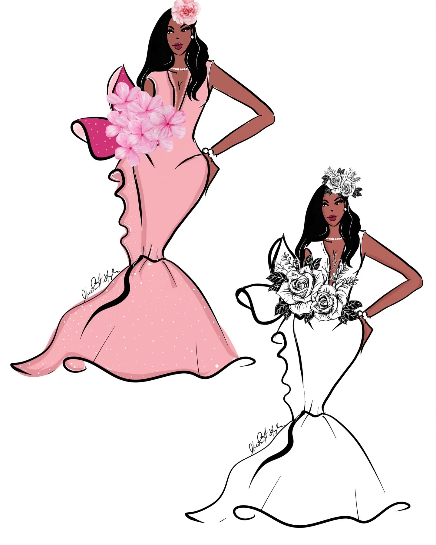 10 minutes sketch. I was inspired by this dress found at the amazing @sarasotaonestopweddingshop extravaganza @thepalmettoestate  #weddingdress #weddingillustration #sarasota #sarasotaflorida #lakewoodranch #lakewoodranchflorida