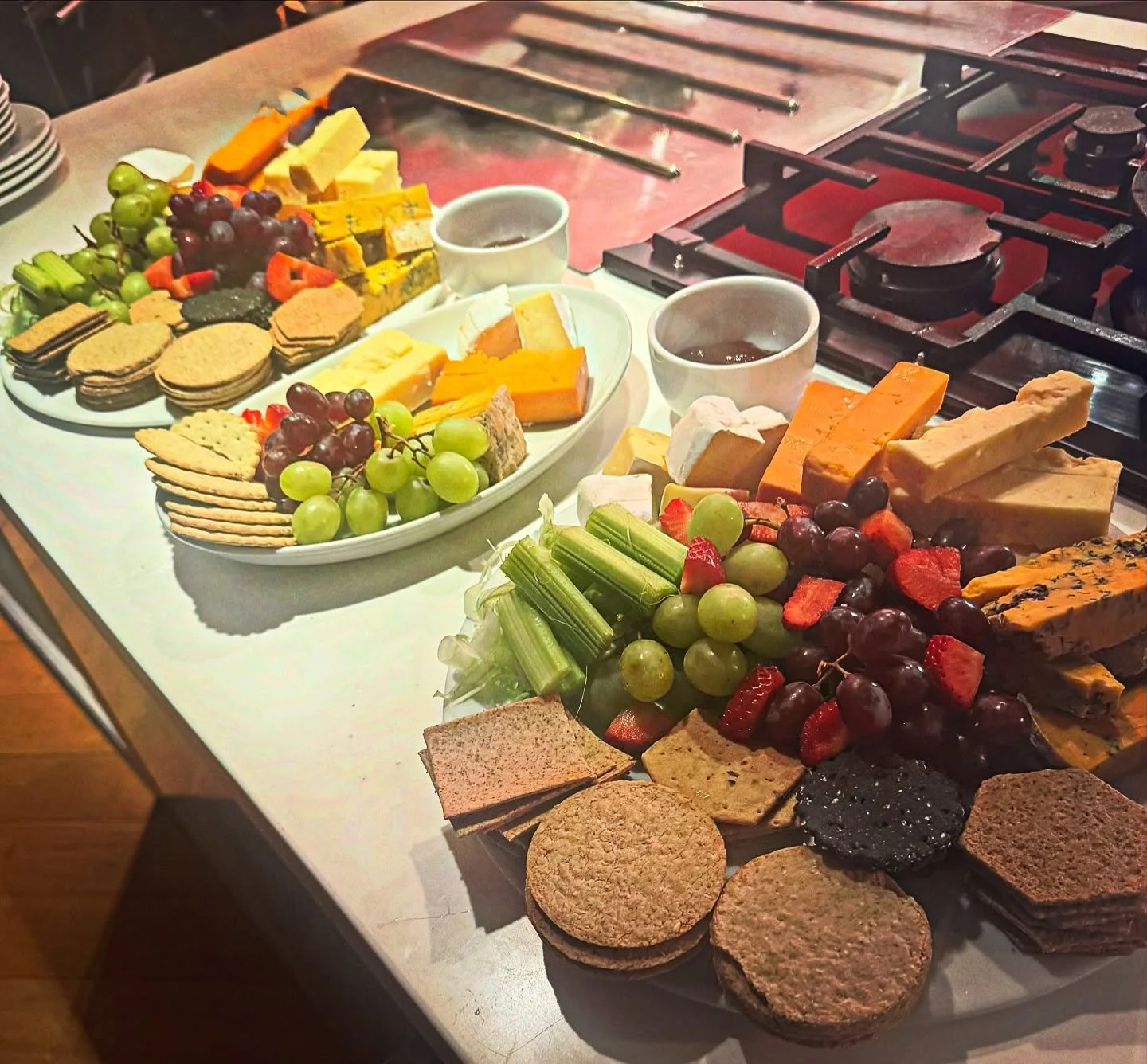 Cheeseboards fit for a banquet. Well and truly get your moneys worth here #privatechef #privatedining #chefslife #chefsofınstagram #cheeseboard