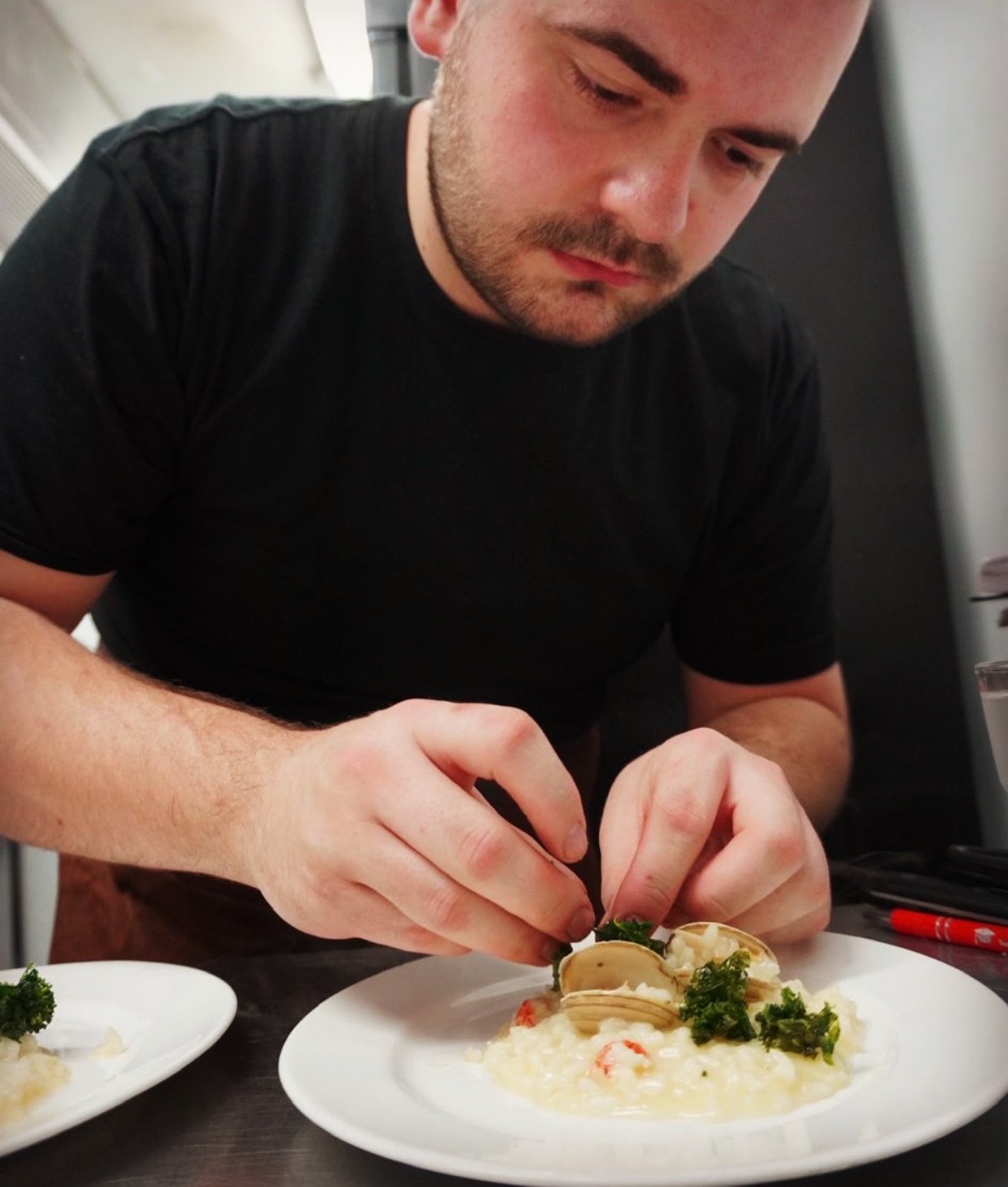 Newest addition to the team. Meet Chef @liam.colquhoun01 . Took him under my wing last weekend to show from start to finish the &ldquo;Private Chef Experience&rdquo; and he absolutely smashed it. Check his page out @teine.gla for his own pop ups and 