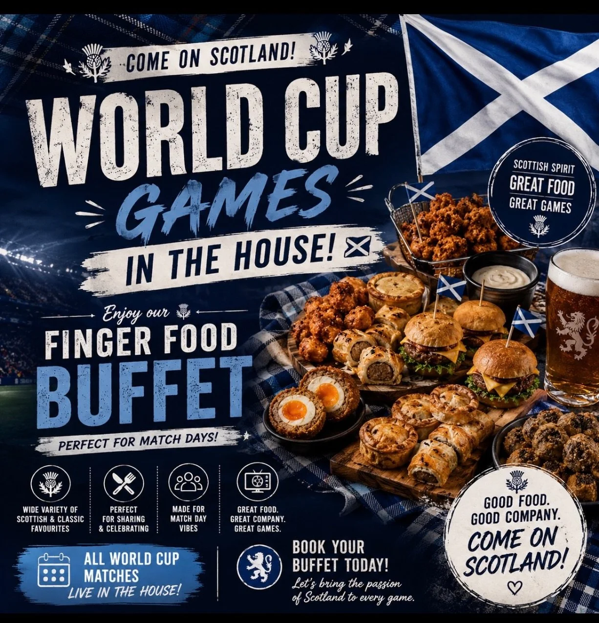 Hosting a World Cup Match? Need some food options? Can&rsquo;t be arsed organising? Give me a shout and I&rsquo;ll sort you out #privatechef #worldcupbuffet #scottishfingerfood #chefsinscotland #host