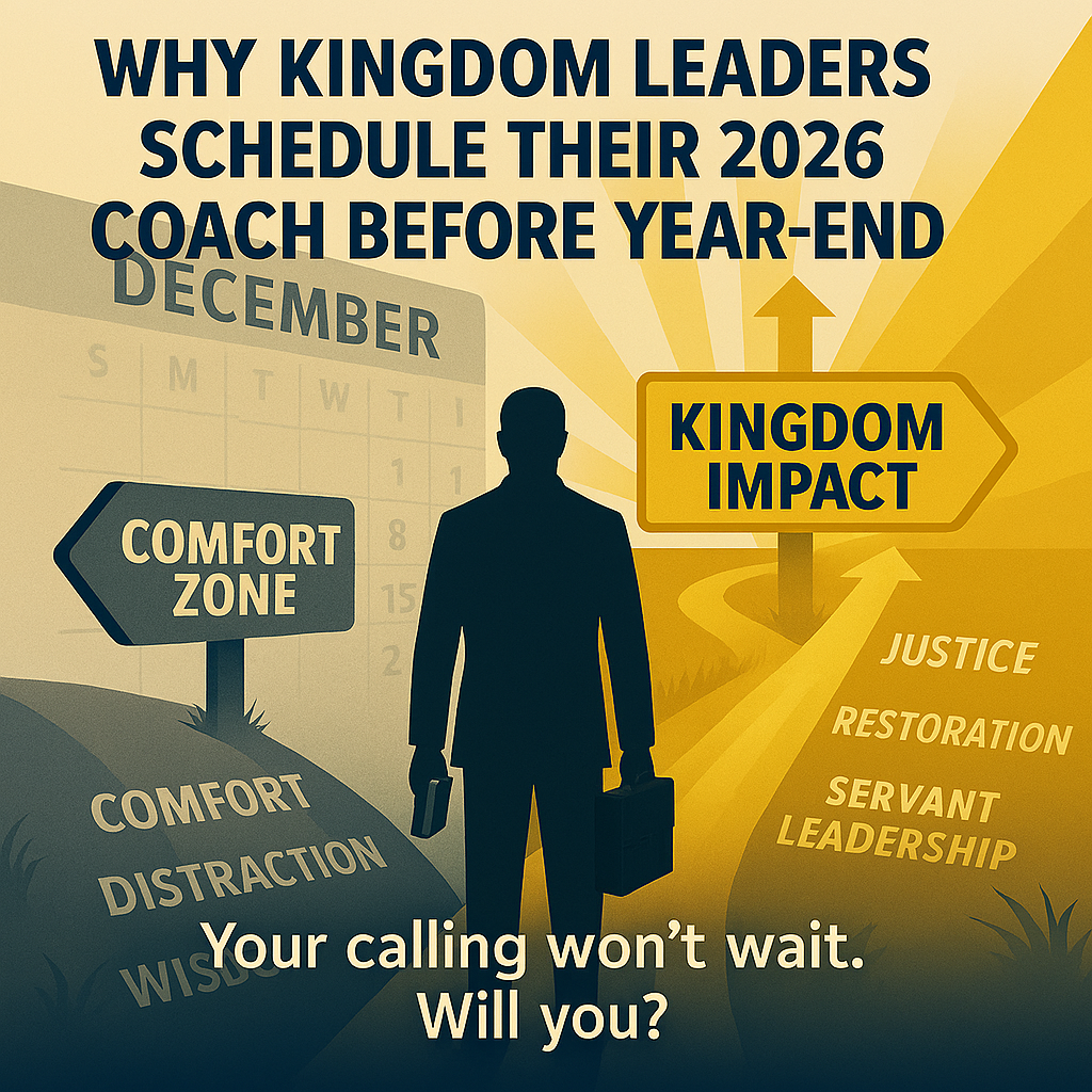 Why Kingdom Leaders Are Scheduling Their 2026 Coach Before the Year Ends
