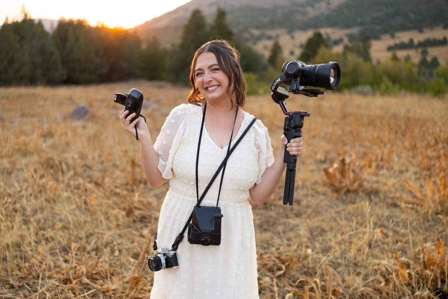 Sarah on location