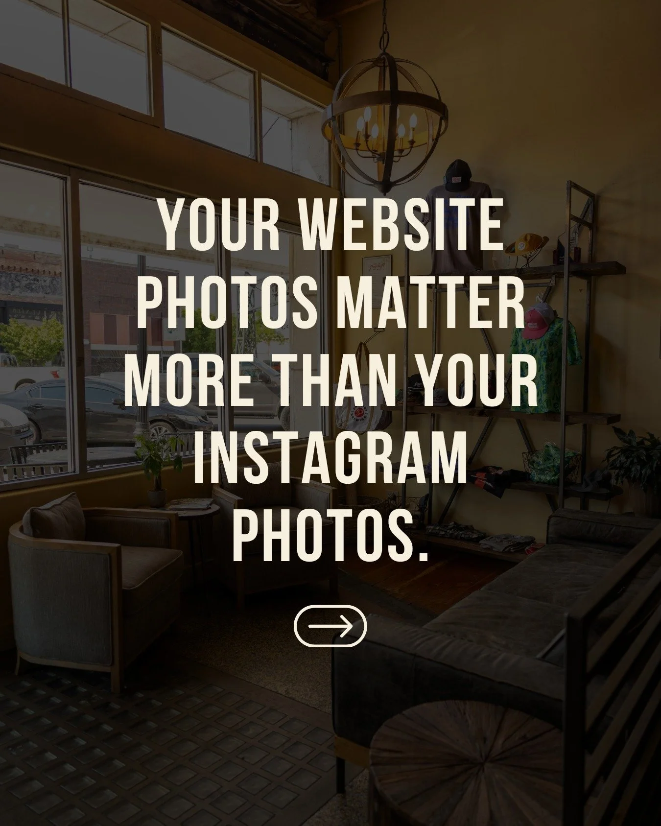 Your website might be the most important place your photos live.

Instagram is often where people discover you. Your website is where they decide. A post is seen for a day or two, but the photos on your homepage keep working every single day.

It&rsq