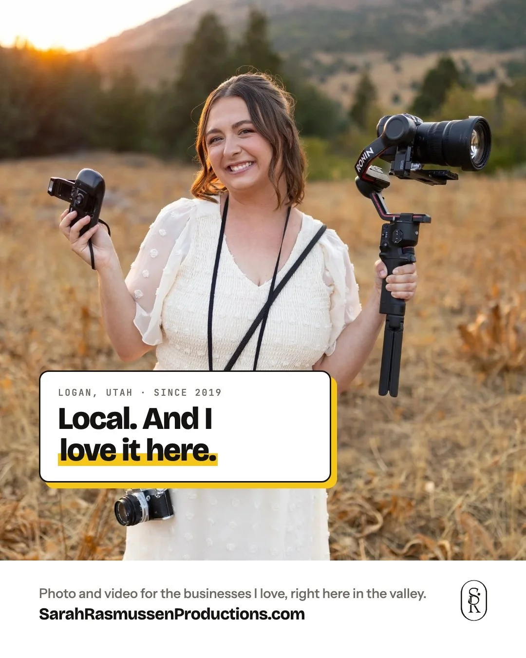 I've been photographing and filming Cache Valley businesses since 2019, and I still get excited every time I pull into a new shoot.

I live here, eat here and shop here. Helping the places I love look their best is the best part of my job.

Photo and