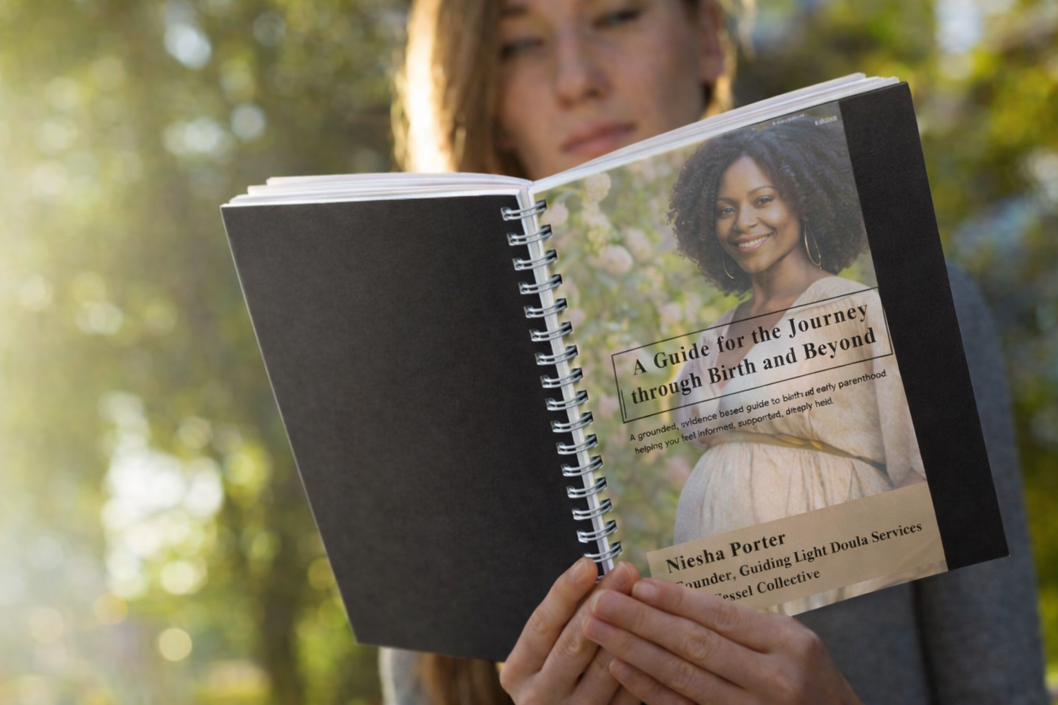 The image represents accessible birth education, postpartum preparation, and supportive guidance for mothers, families, and birth workers seeking grounded knowledge and holistic support through pregnancy, birth, and beyond.