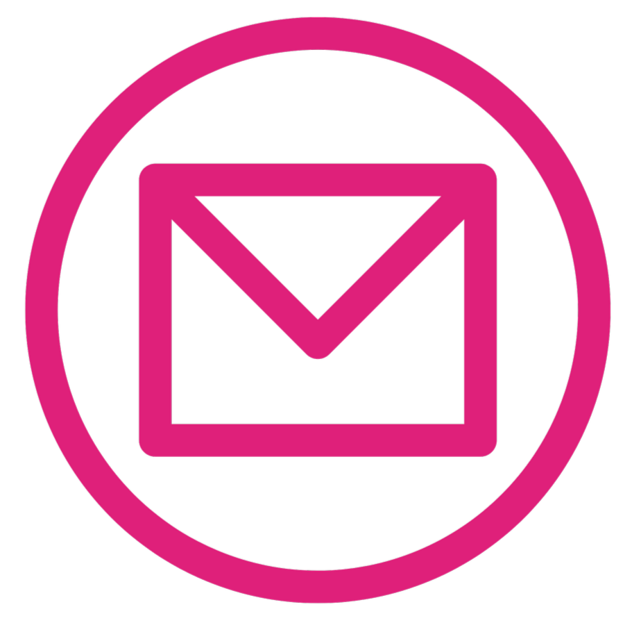 Email icon – an envelope inside a circle