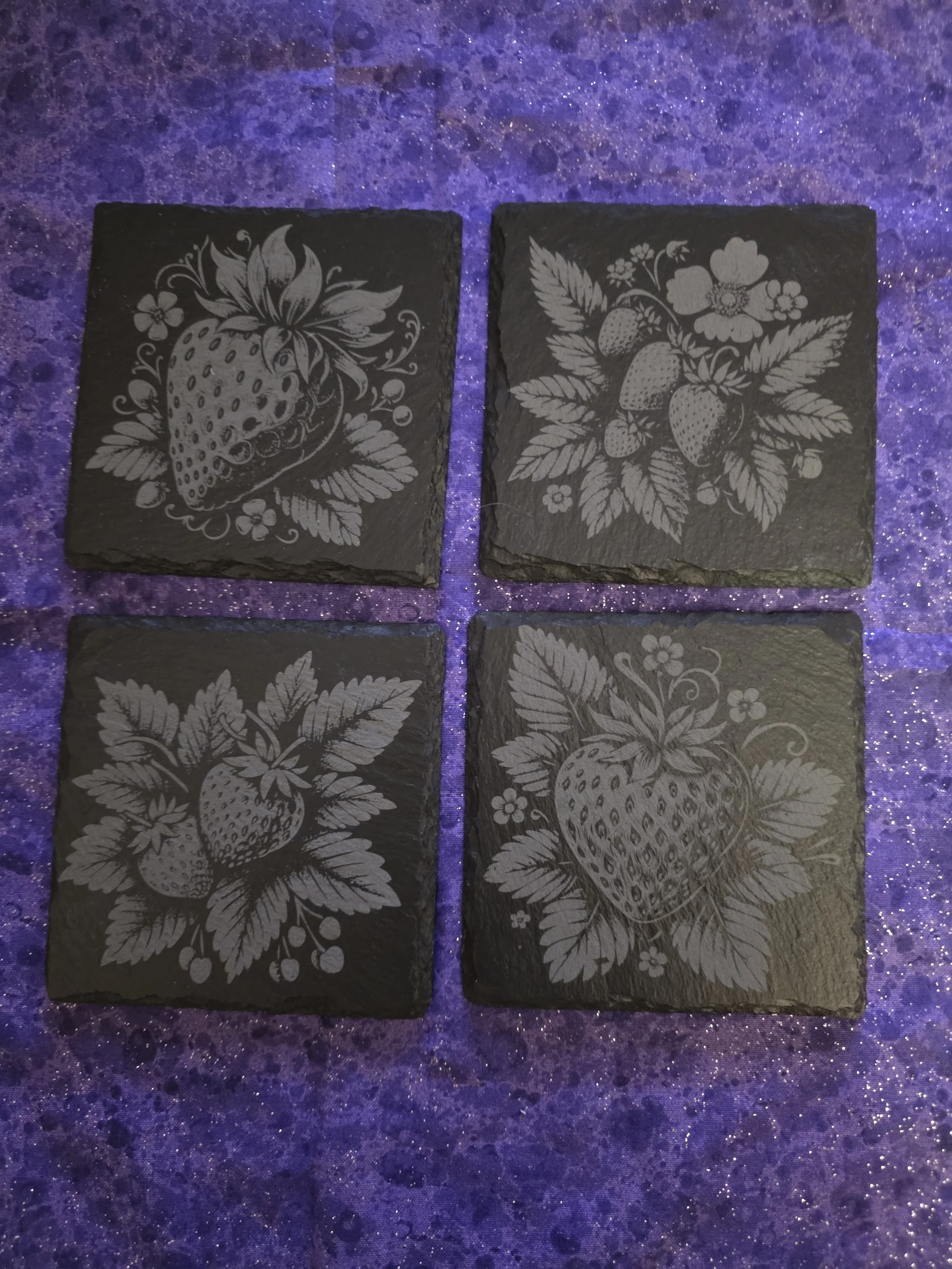 Plump Juicy Rip Strawberries