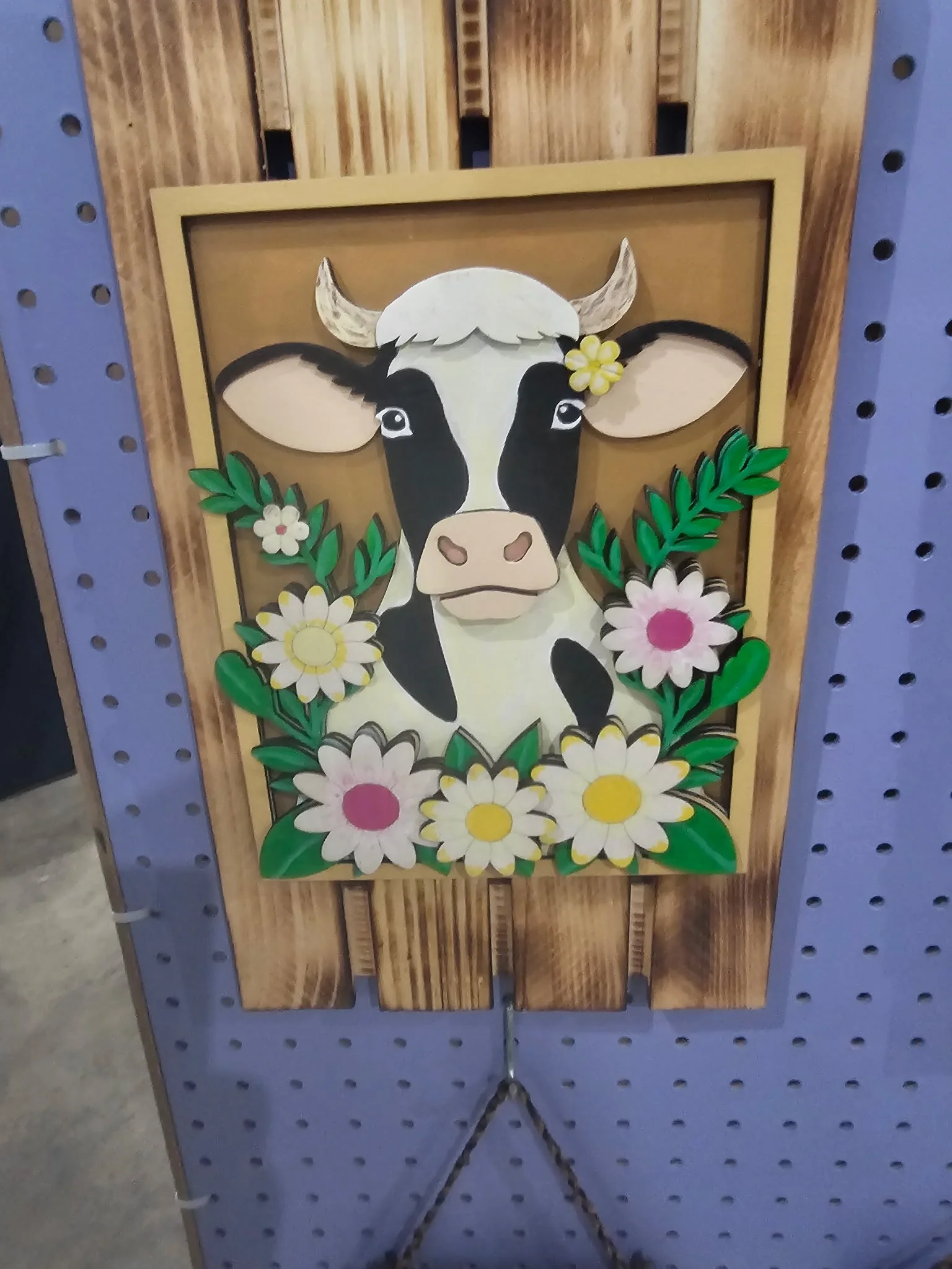 Holstein Cow - Farm House Wall Decor — Laser Beam & Twisted Paper