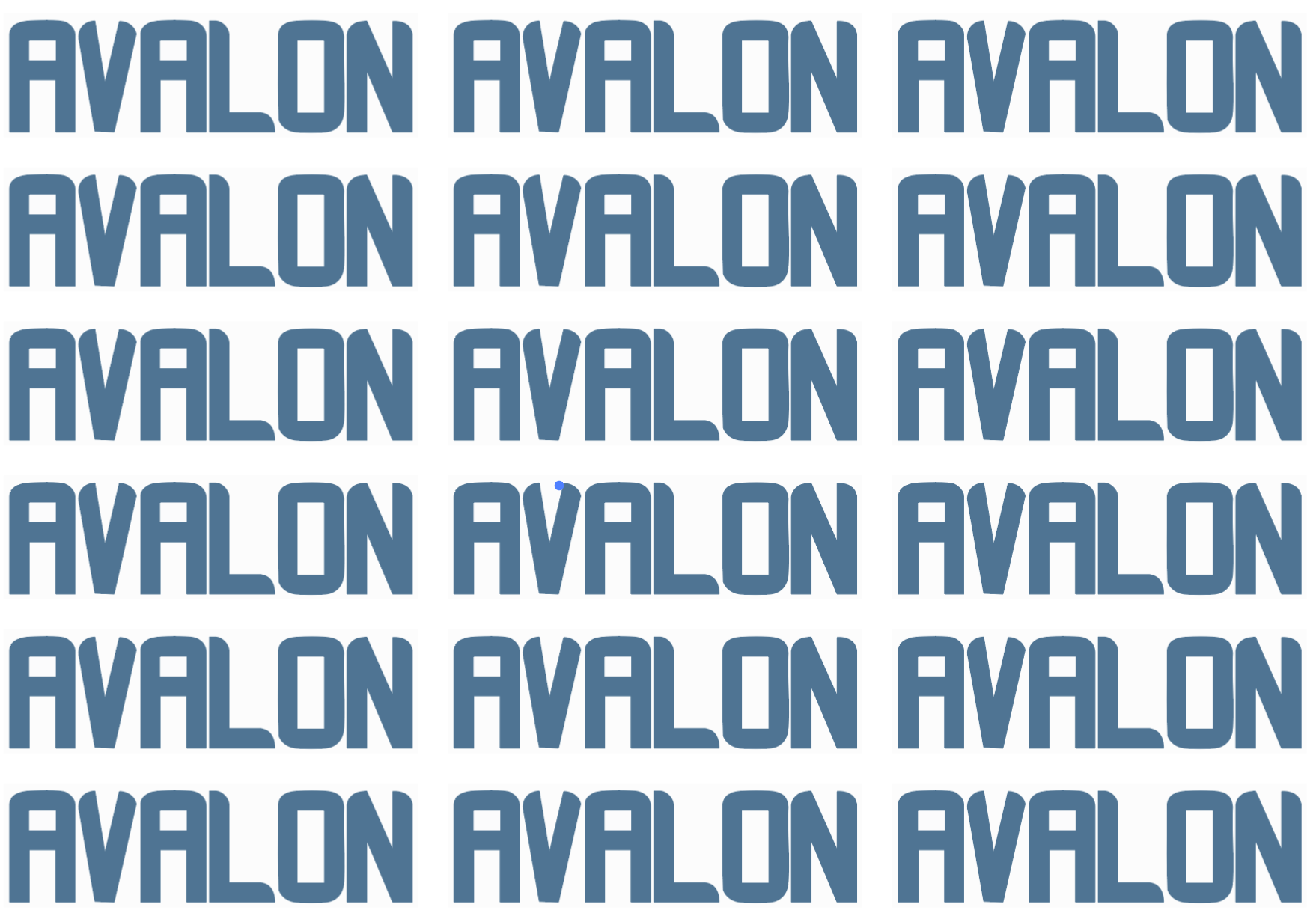Digital Rebrand of vintage clothing store "Avalon Exchange"