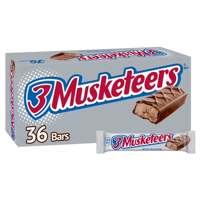 3 Musketeers Milk Chocolate Candy Full Size Bar