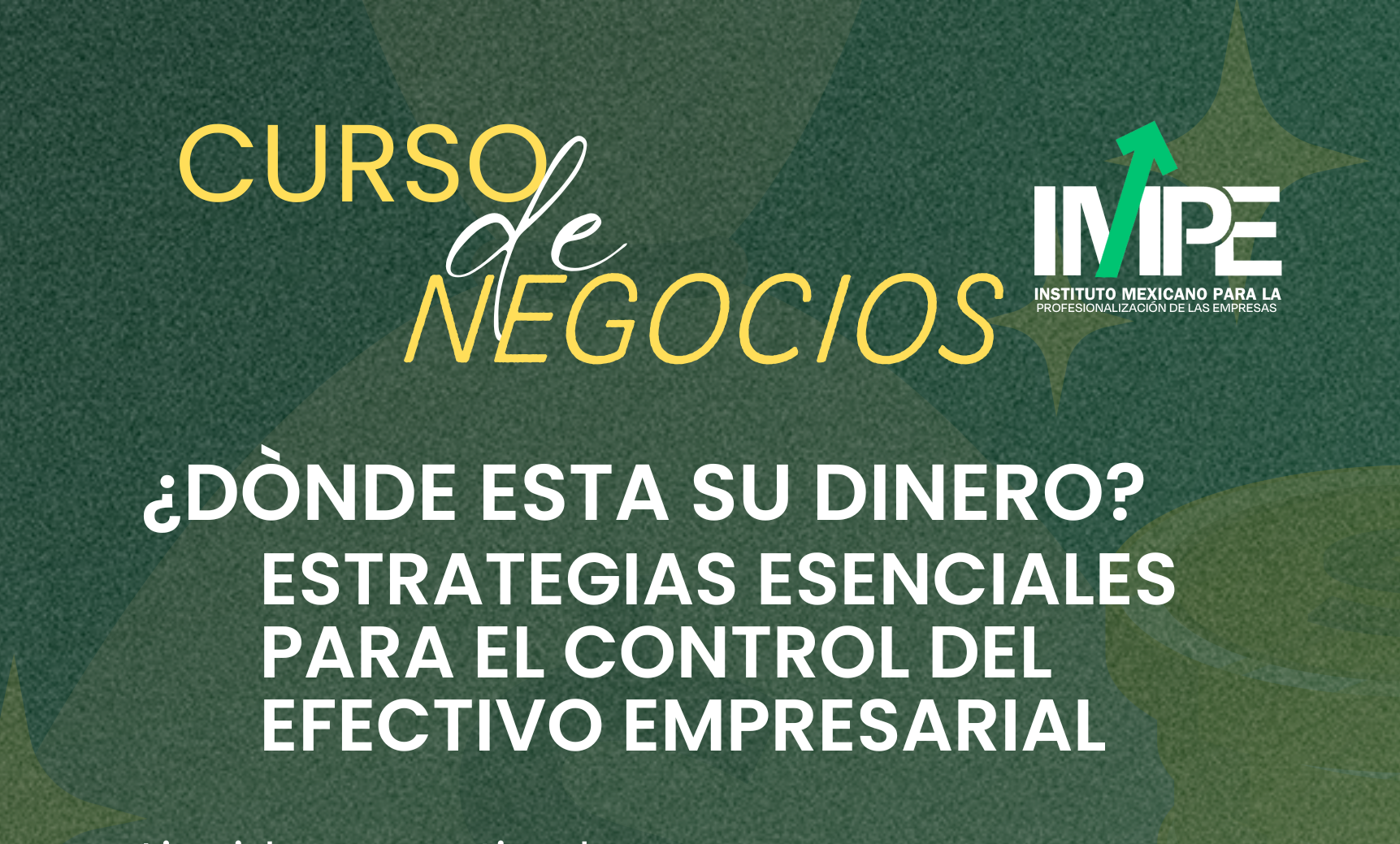 ¿Dónde esta su dinero? Estrategias Esenciales para el control del Efectivo Empresarial 