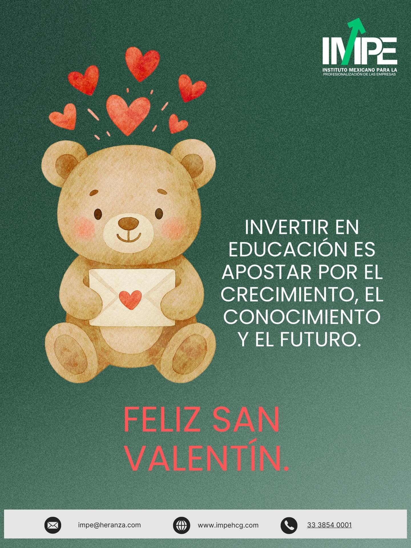El mejor regalo es el que transforma tu futuro. 💚

Invertir en educaci&oacute;n es apostar por crecer, aprender y avanzar.
Este San Valent&iacute;n, reg&aacute;late conocimiento.

✨ Porque cuando inviertes en ti, ganas para toda la vida.
#SanValent&