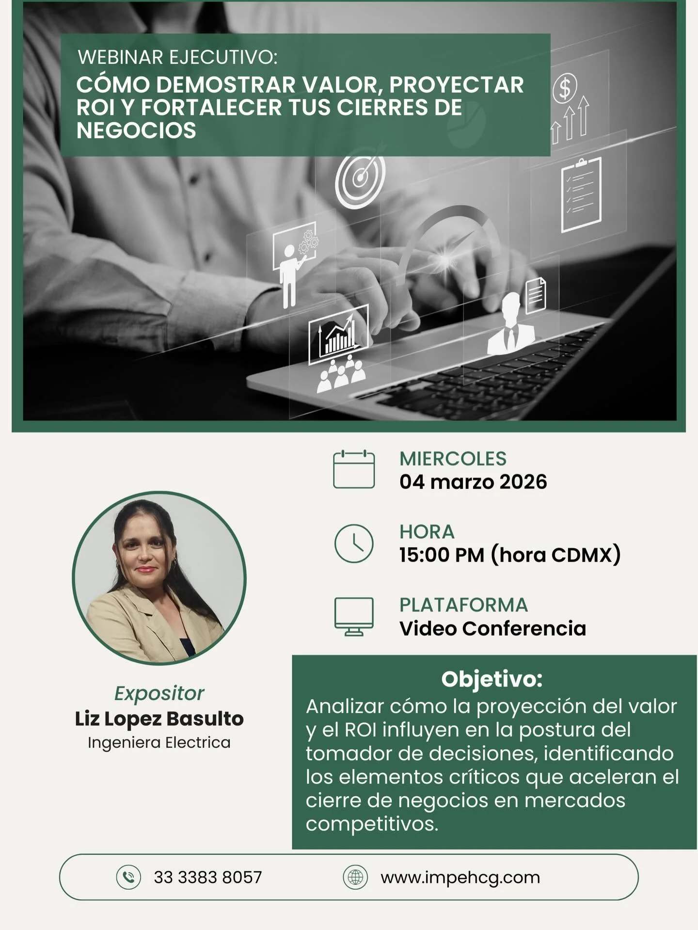 🚀 &iquest;Tus propuestas realmente demuestran valor o solo presentan precios?

Aprende c&oacute;mo proyectar ROI, comunicar valor estrat&eacute;gico y acelerar tus cierres de negocio en nuestro pr&oacute;ximo Webinar Ejecutivo.

📊 Descubre los elem