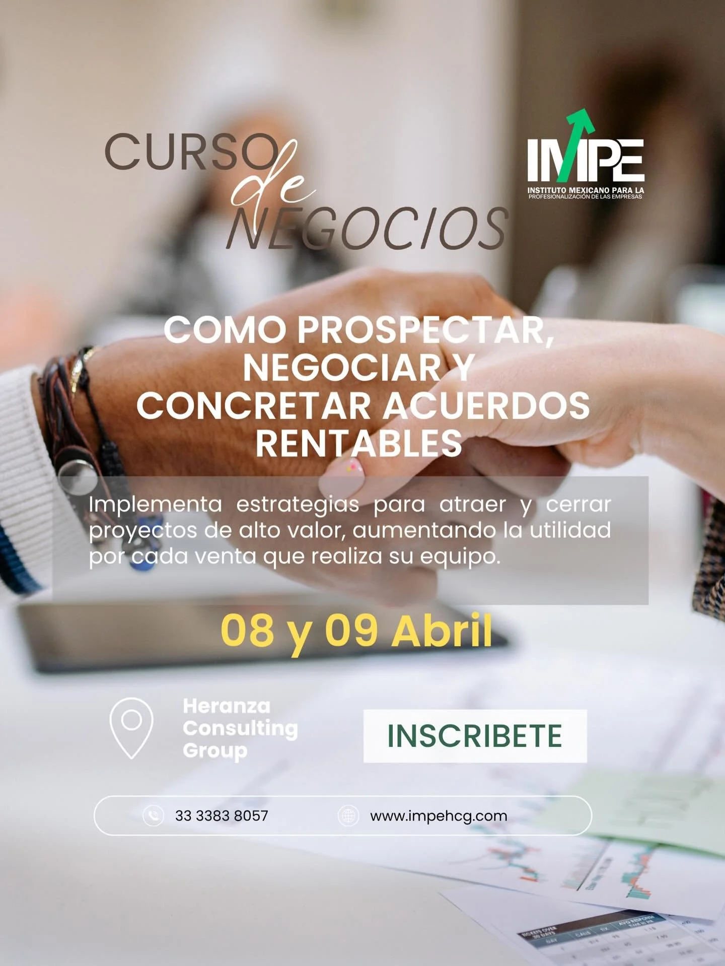 👉 &iquest;Te gustar&iacute;a cerrar acuerdos B2B de alto valor y aumentar la utilidad por venta?
 Este curso es para ti 🚀

📌 Aprende a:
 ✨ Prospectar clientes correctos
 🤝 Negociar con seguridad
 📈 Concretar acuerdos rentables

🗓 08 y 09 de feb