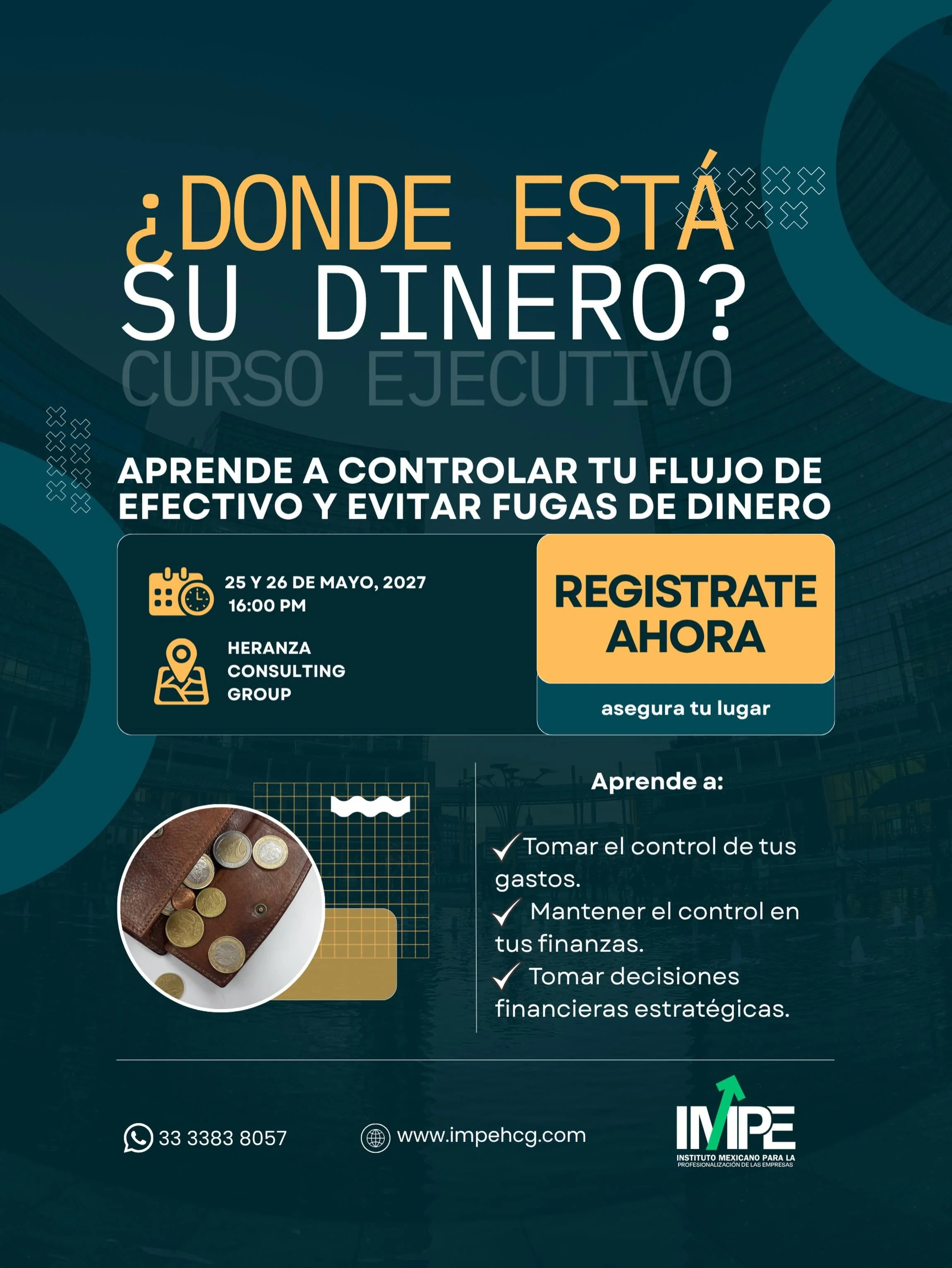 &iquest;Tu empresa vende&hellip; pero nunca hay dinero?

Con este curso aprender&aacute;s a identificar fugas de dinero, mejorar tu liquidez y tomar decisiones financieras con &eacute;xito

🎓 Curso de Negocios

🗓️ 25 y 26 de mayo

💻 Modalidad en l