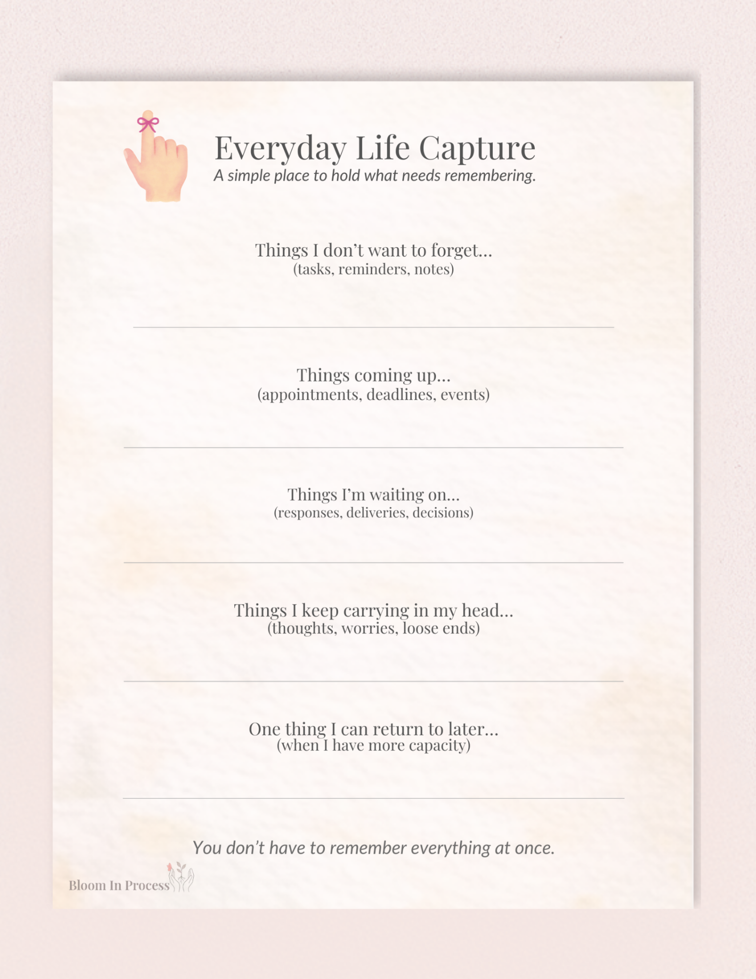 📓Everyday Life Capture