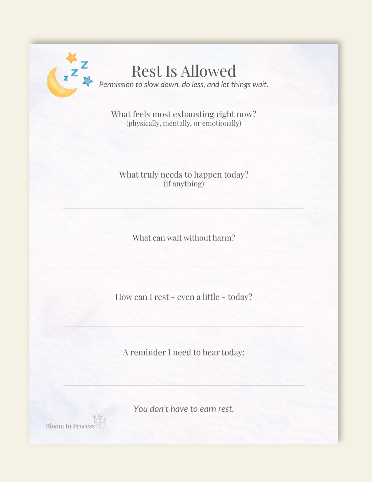 💤 Rest Is Allowed