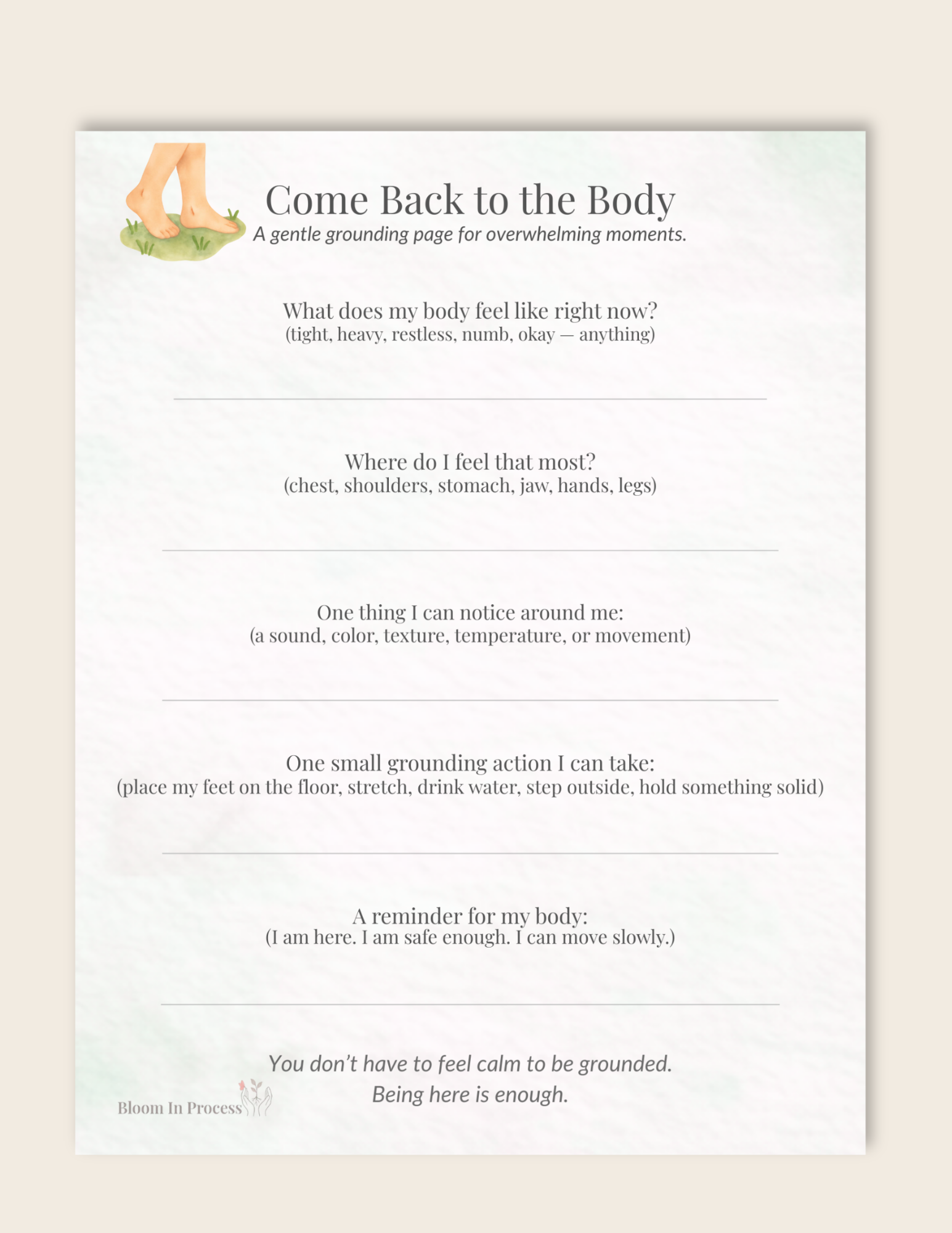 🌿Come Back to the Body