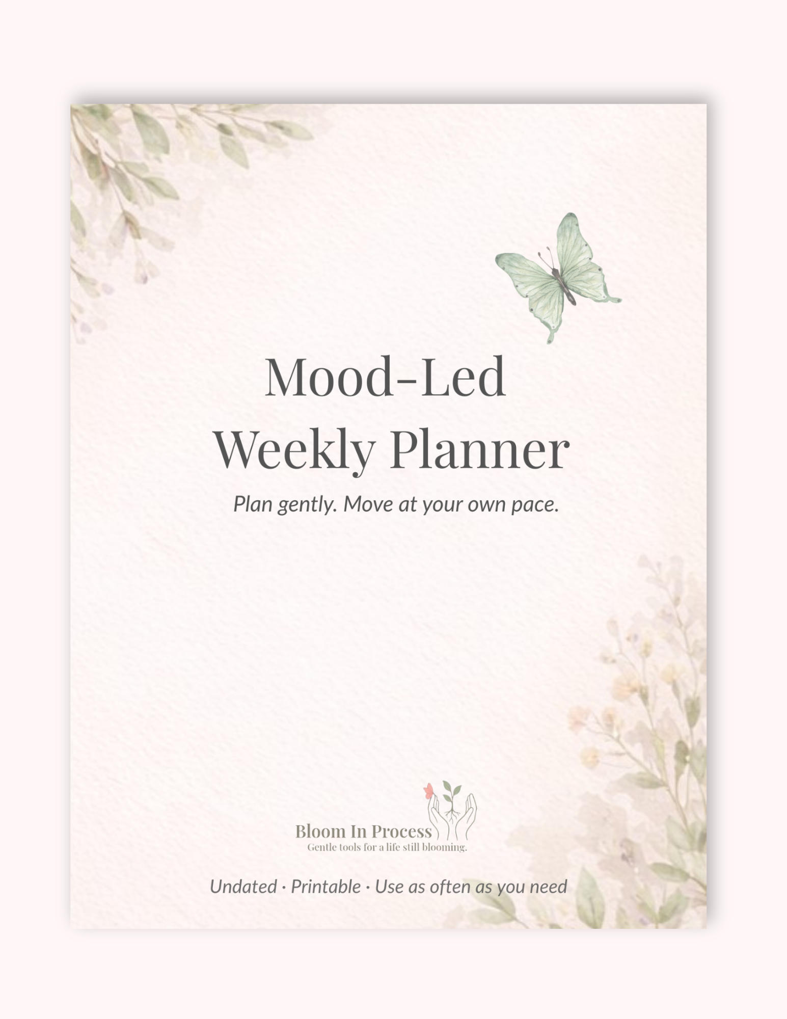 🗓️ Mood-Led Weekly Planner