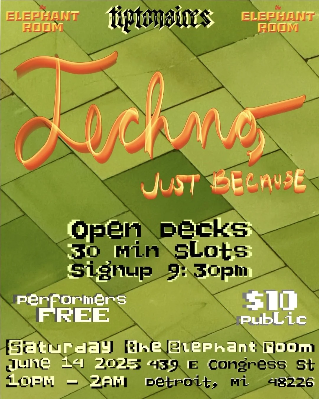 TECHNO, JUST BECAUSE 