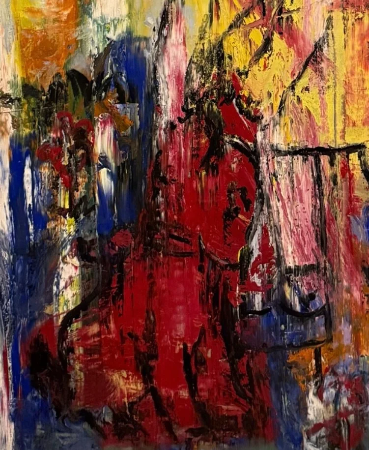 Saverpierre- &ldquo;My little red friend&rdquo;
60x48in

#contemporaryart