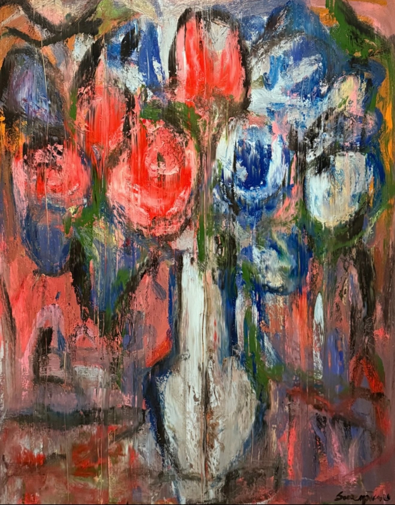 Saverpierre- &ldquo;A special rose&rdquo; 
60x48in

#contemporaryart #flowers #roses #artwork