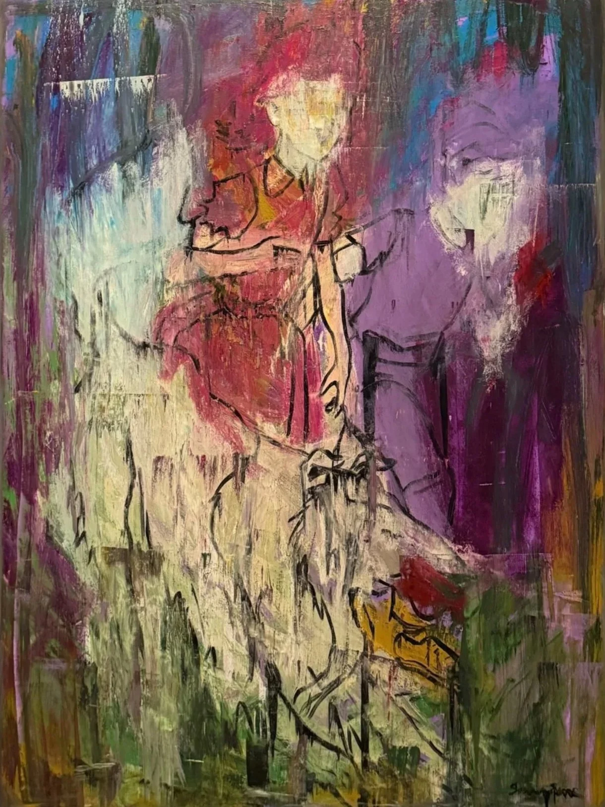 Hey, he’s got my ball!
2026 - acrylic on canvas -
60x48in