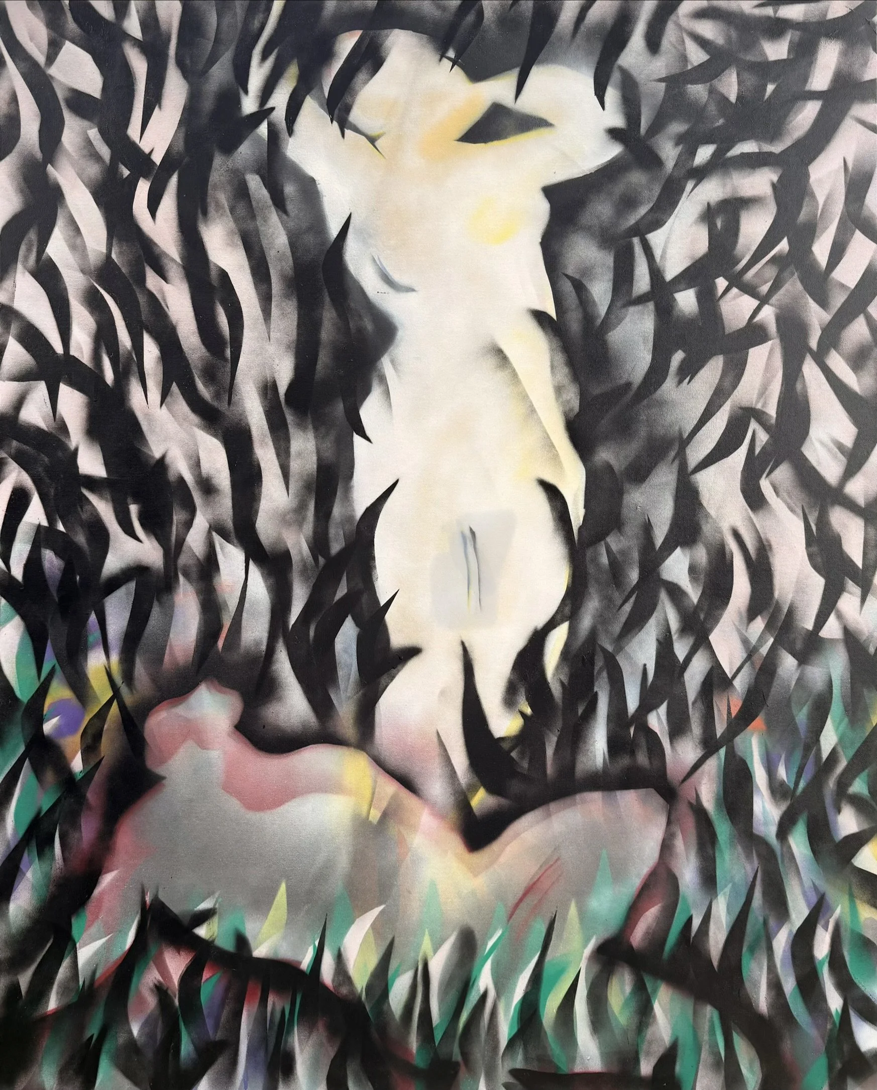 Emergence of Eve. | 2026 | 60x48in | Aerosol on canvas.