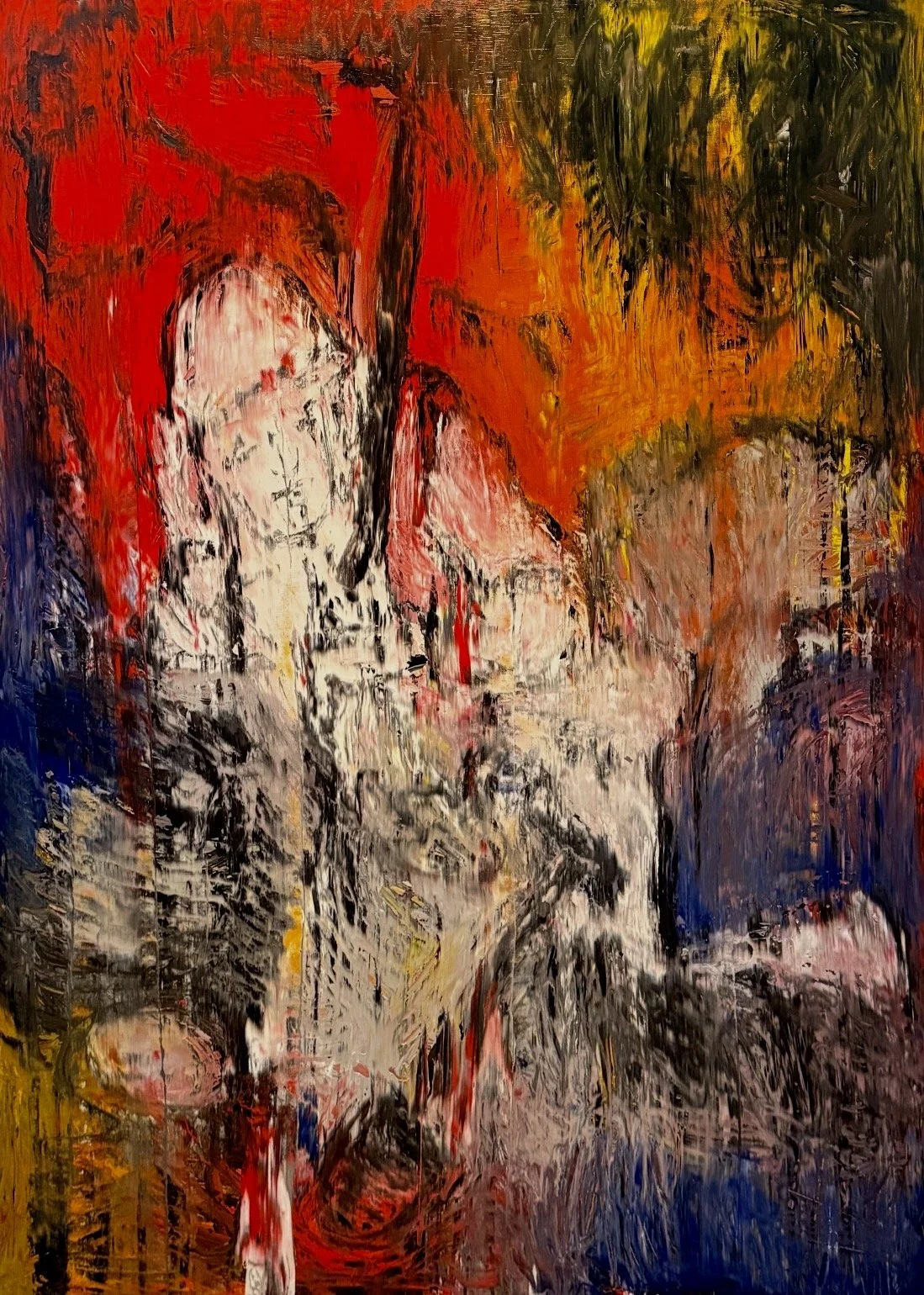 A close explosion/I can’t hear | 60x48in