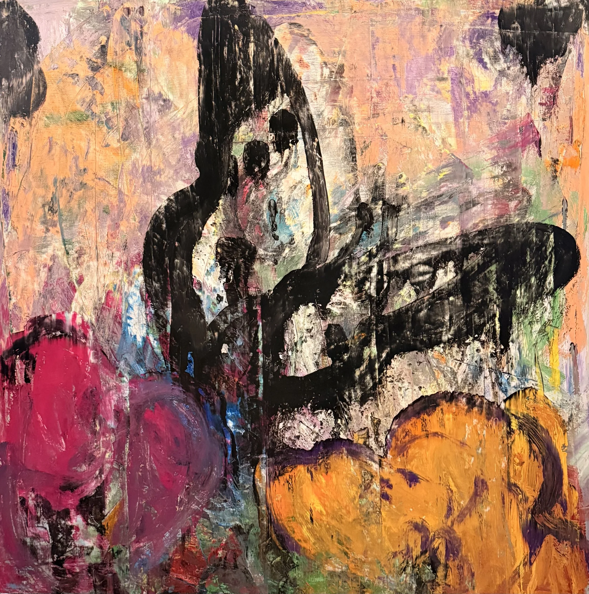 A butterfly’s ascent | 48x48in