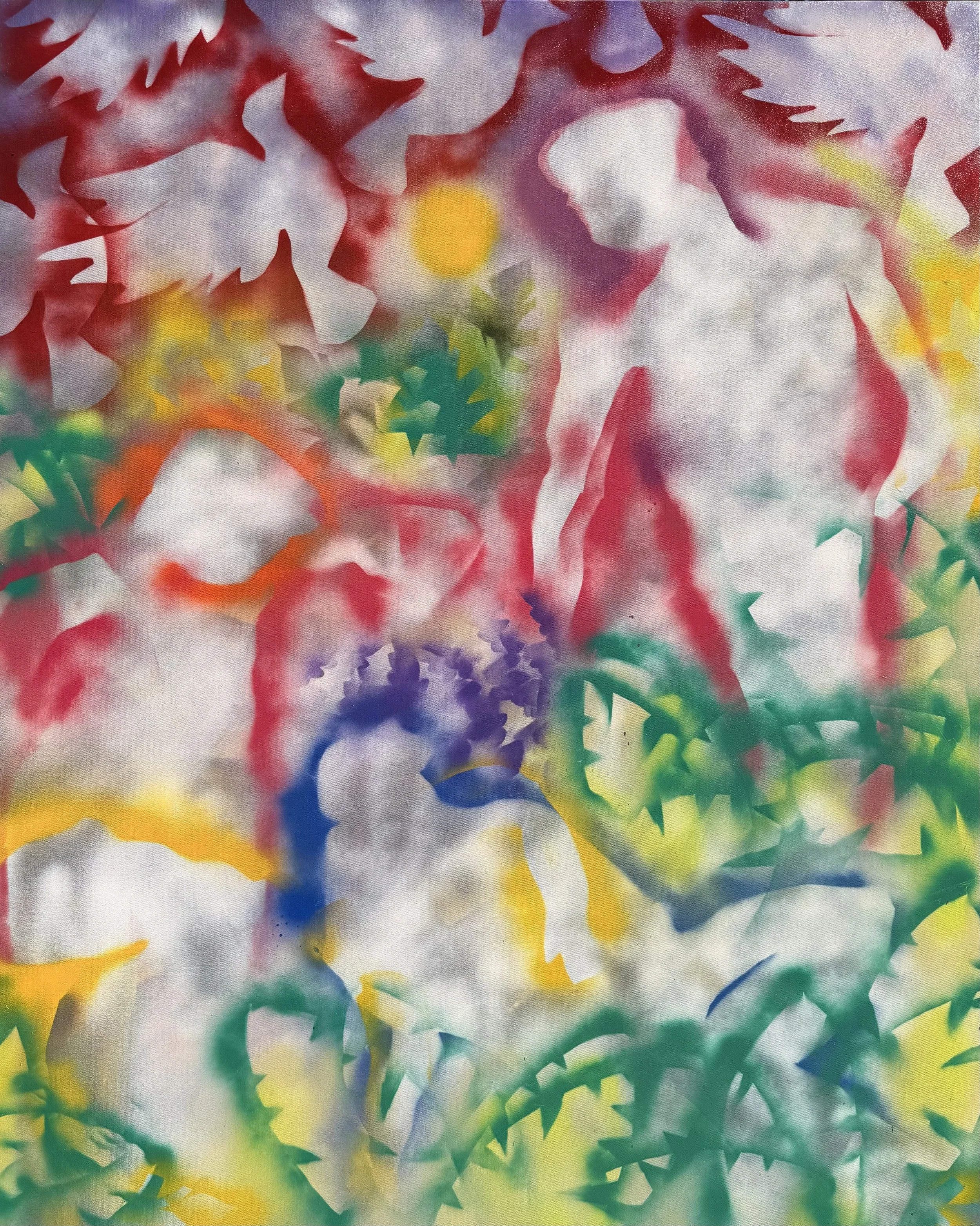 A New Day. | 2026 | 60x48in | Aerosol on canvas.