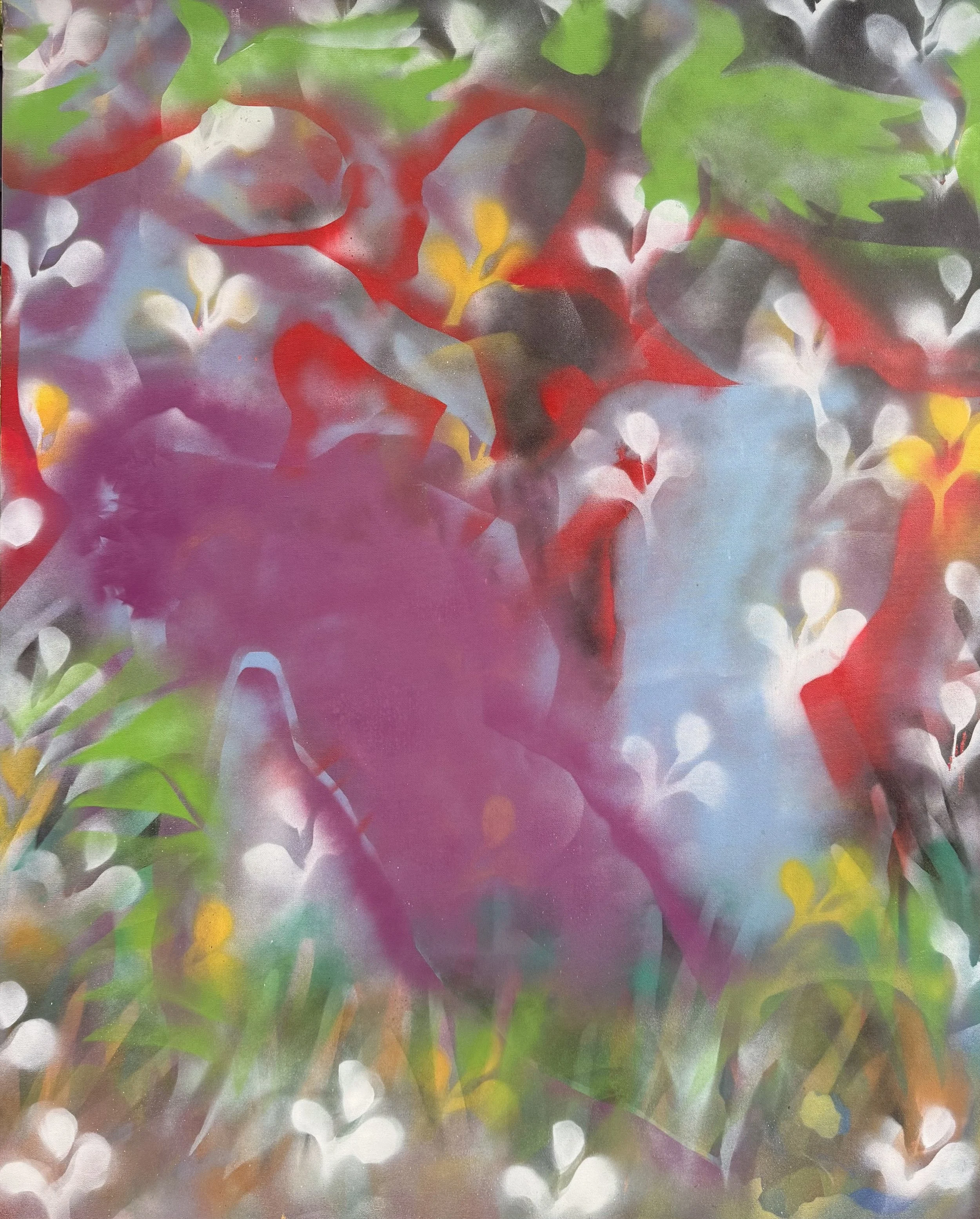 When Grace Needed Help. | 2026 | 60x48in | Aerosol on canvas | Passio (Passion} Series.