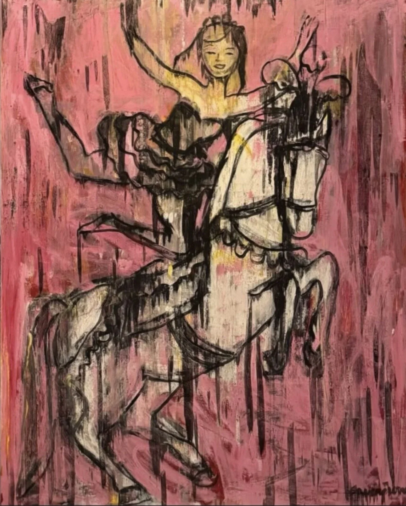 Thelma the horseback rider!
2026 - acrylic on canvas -
60x48in