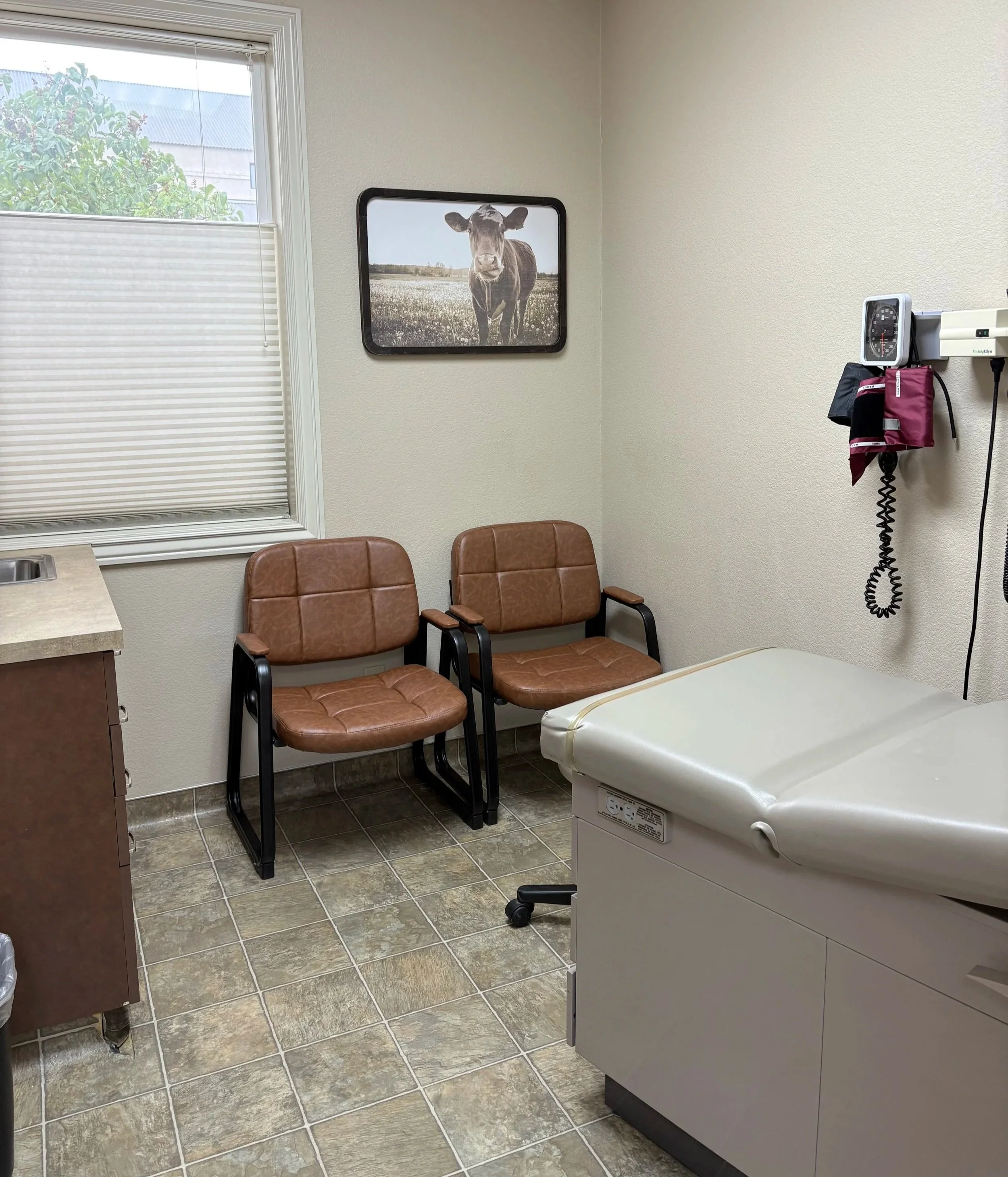 Private exam room at Western Nevada Wellness & Pain in Sparks, Nevada, designed for patient-centered urgent care, wellness visits, and pain management procedures.