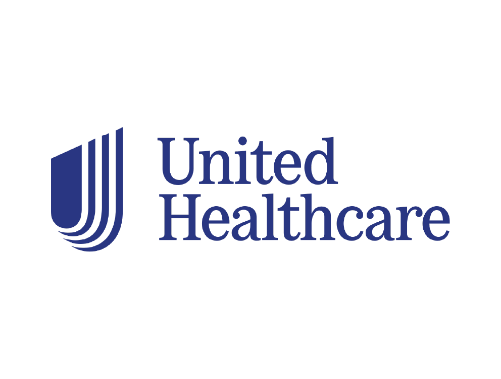 United Healthcare logo featuring a stylized dark blue emblem and the company name in dark blue text.