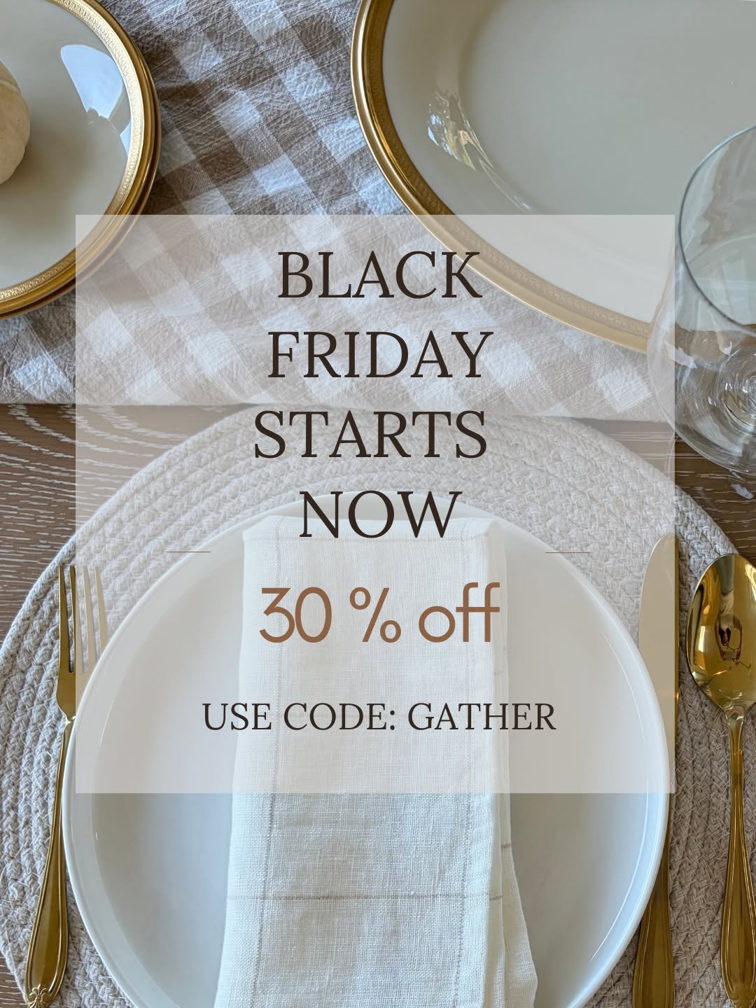 Holiday hosting starts now 🍽
Use code: GATHER for 30% off your purchase at seafirthstudio.com
 #holidayhosting #blackfriday #ecomm #holidayparty #seafirthstudio