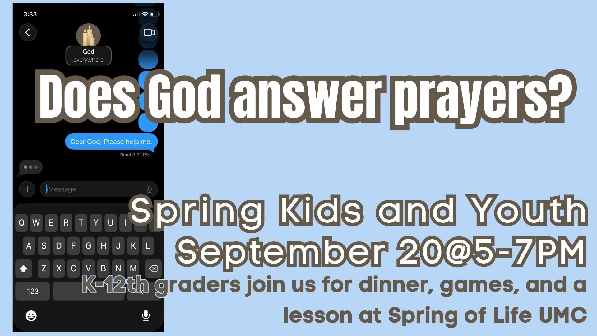 Spring Kids and Youth Group