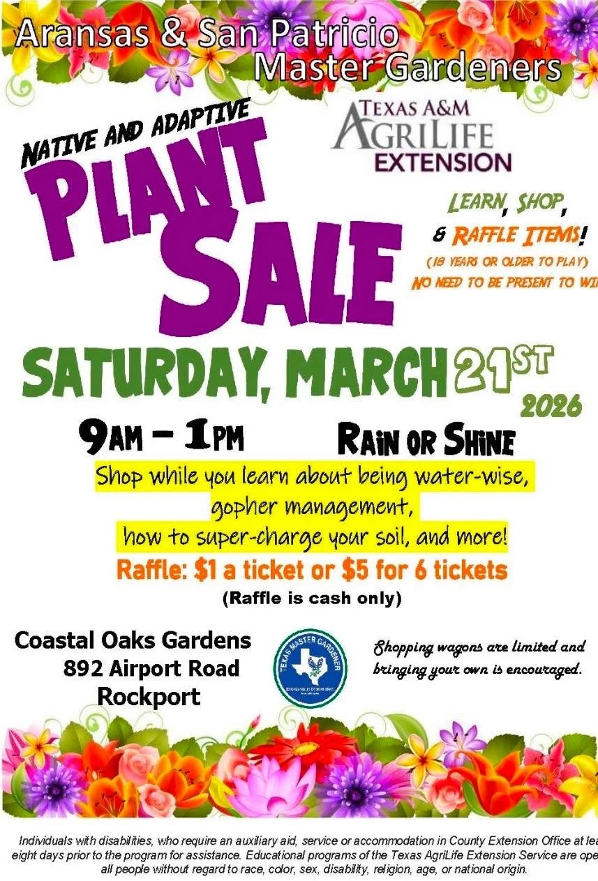 Aransas &amp; San Patricio Master Gardeners Plant Sale