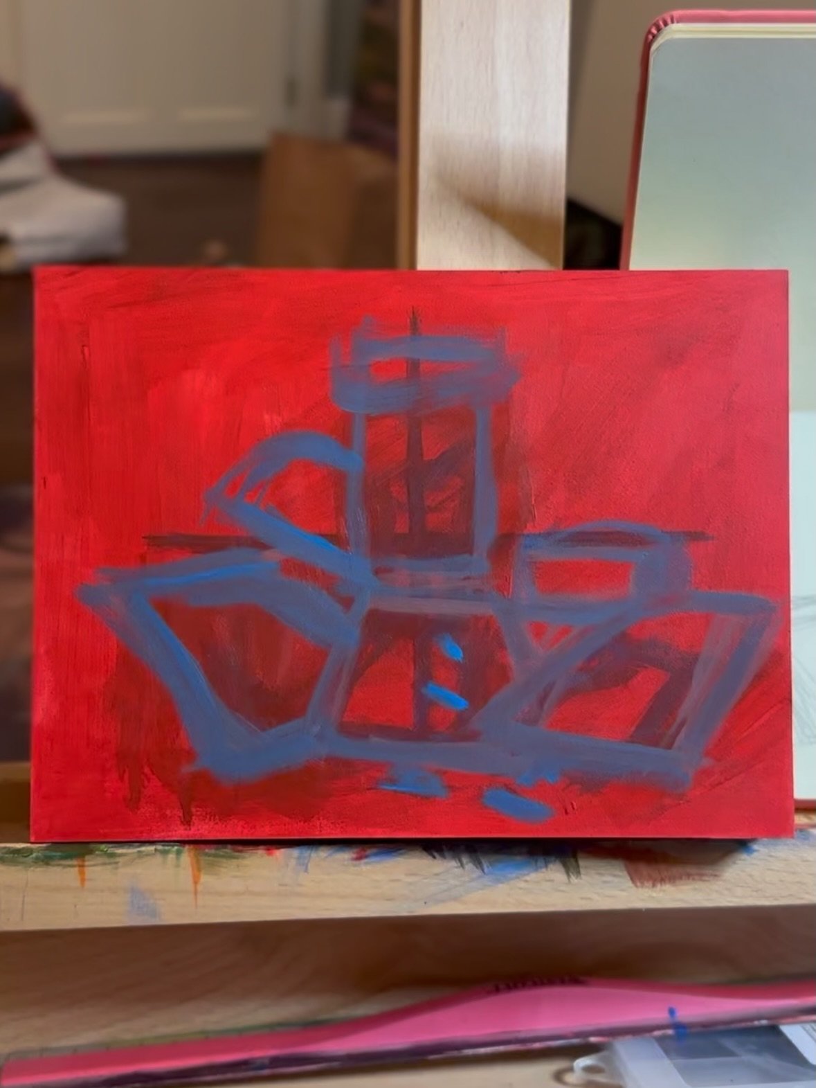 Sneak peeks of a work in progress 🎨 May is Mental Health Awareness Month, and in this piece I&rsquo;m thinking about different therapies that have helped me manage my OCD. It&rsquo;s early stages, but it&rsquo;s already feeling very meaningful to me