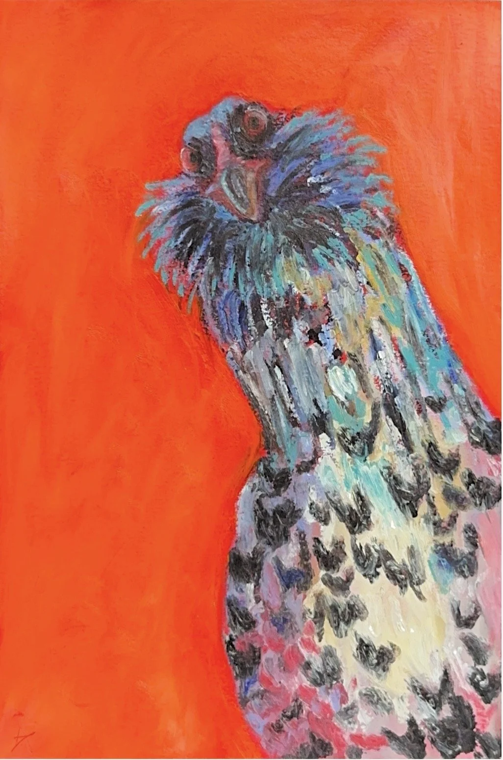 Rosie, oil pastel on paper, 2026