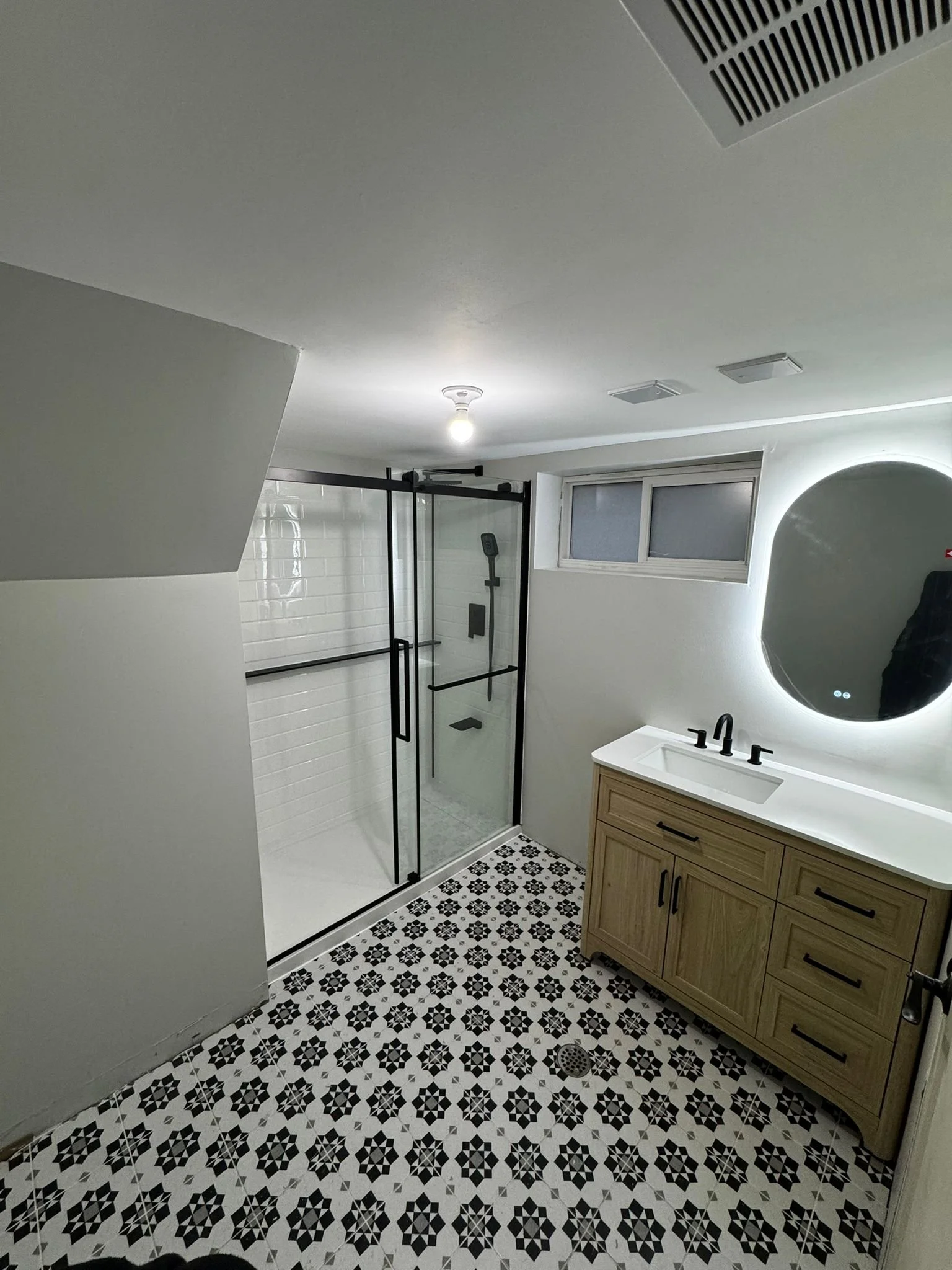 Modern Basement Bathroom