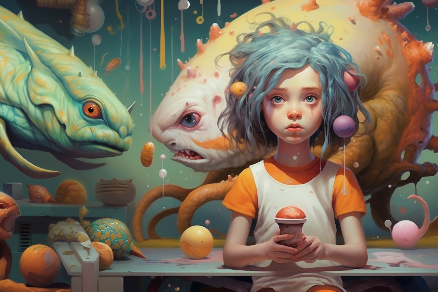 Alien Ice Cream - AI