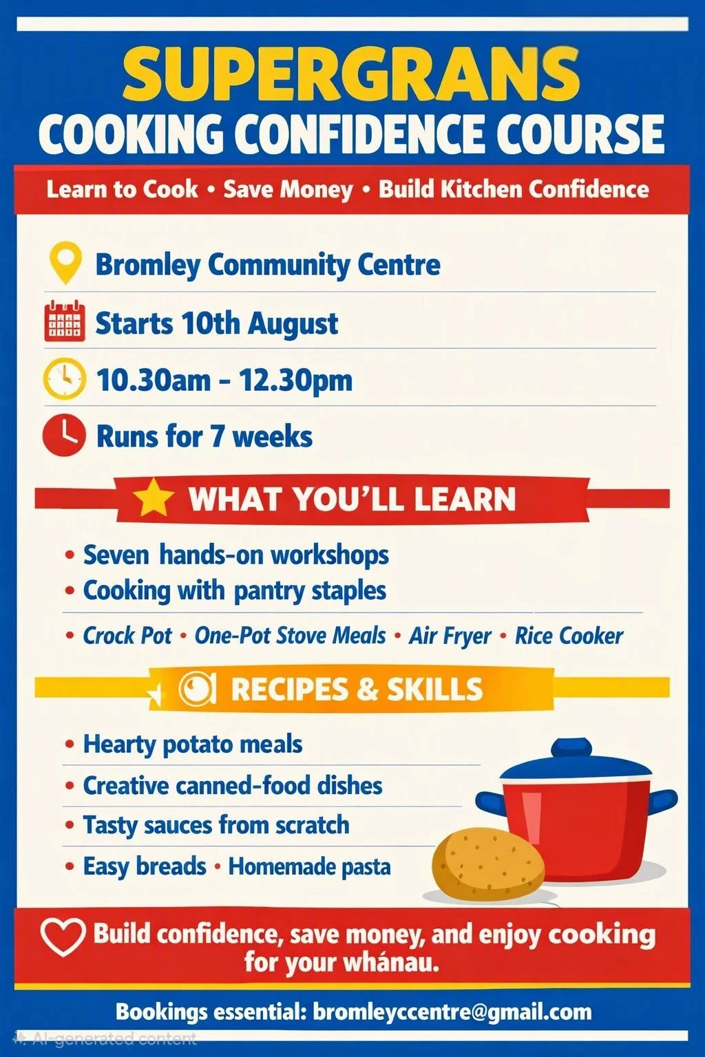 Cooking Confidence 7 week Course