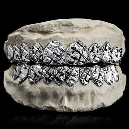 Diamond Cut 925 Sterling Silver Grillz