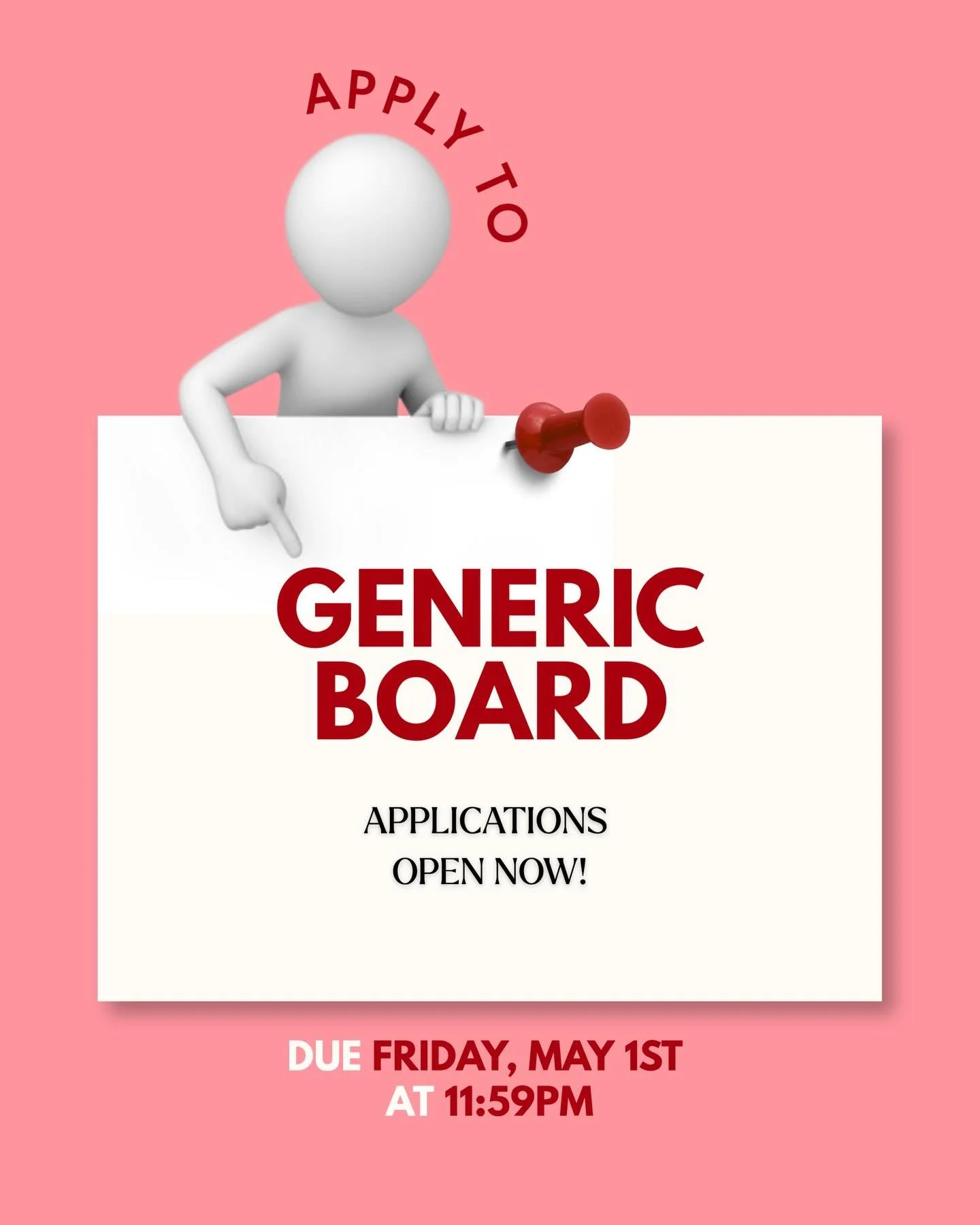Do you want to get involved in our shows and be a part of our awesome board? Are you a current board member who wants to stay on board next year? APPLY FOR BOARD! ⭐️ From building our sets to making our posters to helping with artistic vision, there&